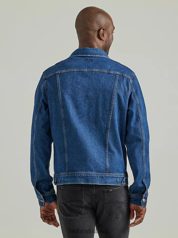 Lee oblečenie HL0J0R1118 stredná tma muži legendárna jazdecká bunda