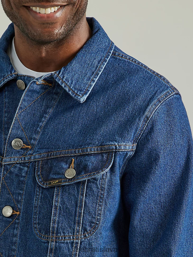 Lee oblečenie HL0J0R1118 stredná tma muži legendárna jazdecká bunda