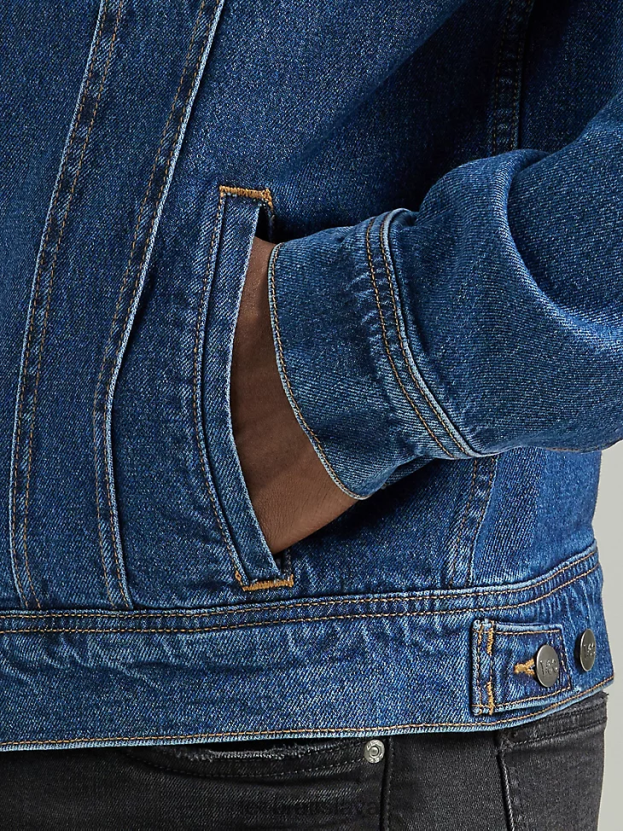 Lee oblečenie HL0J0R1118 stredná tma muži legendárna jazdecká bunda