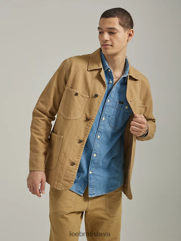 Lee oblečenie HL0J0R1119 hlina muži plátenný pracovný odev loco bunda