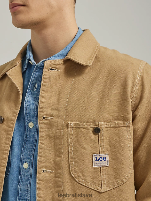 Lee oblečenie HL0J0R1119 hlina muži plátenný pracovný odev loco bunda
