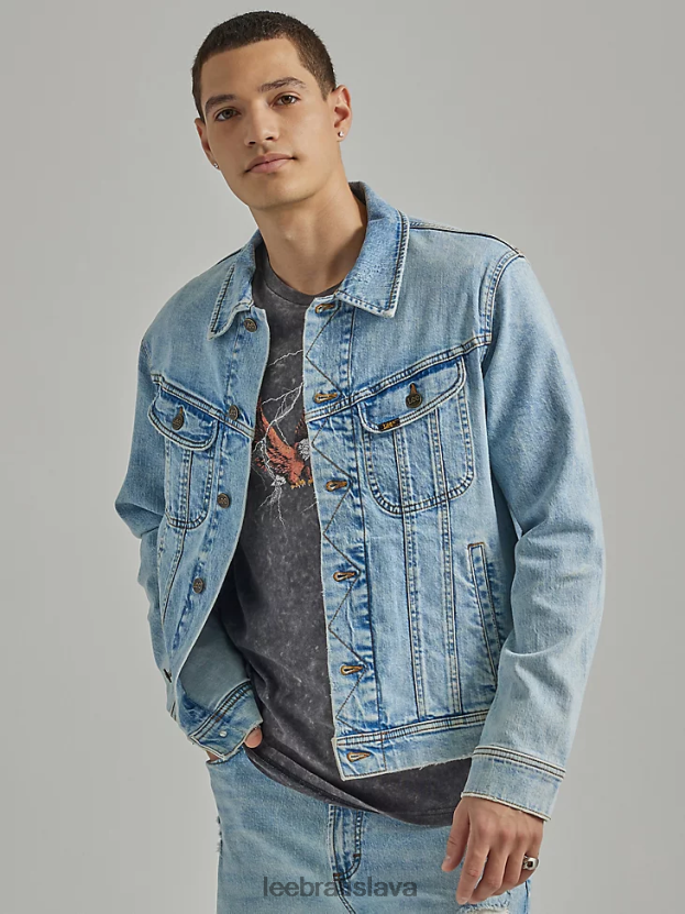 Lee oblečenie HL0J0R1120 vintage kameň muži dedičná boxy trucker bunda