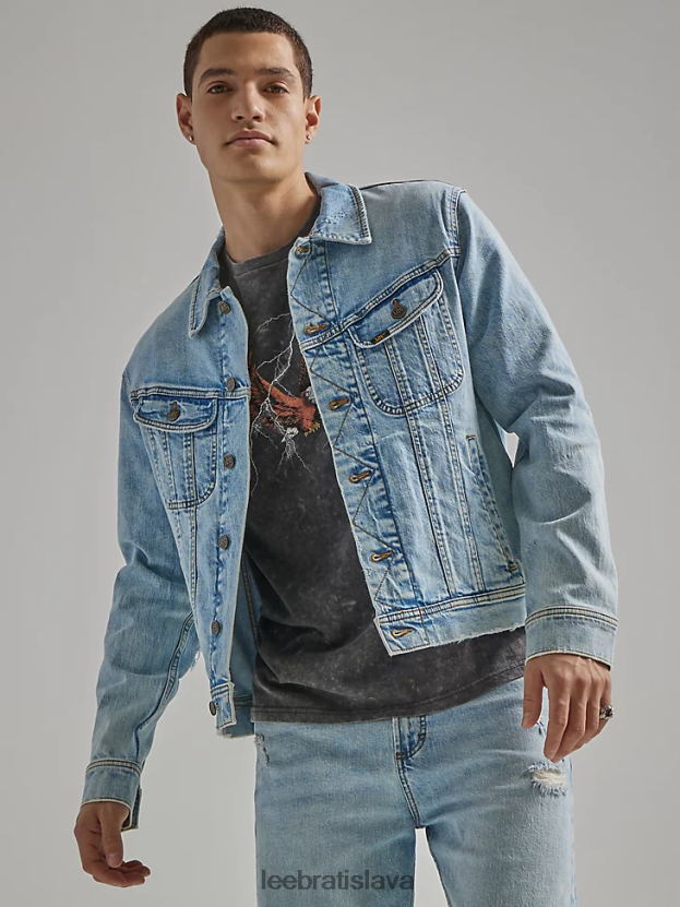 Lee oblečenie HL0J0R1120 vintage kameň muži dedičná boxy trucker bunda