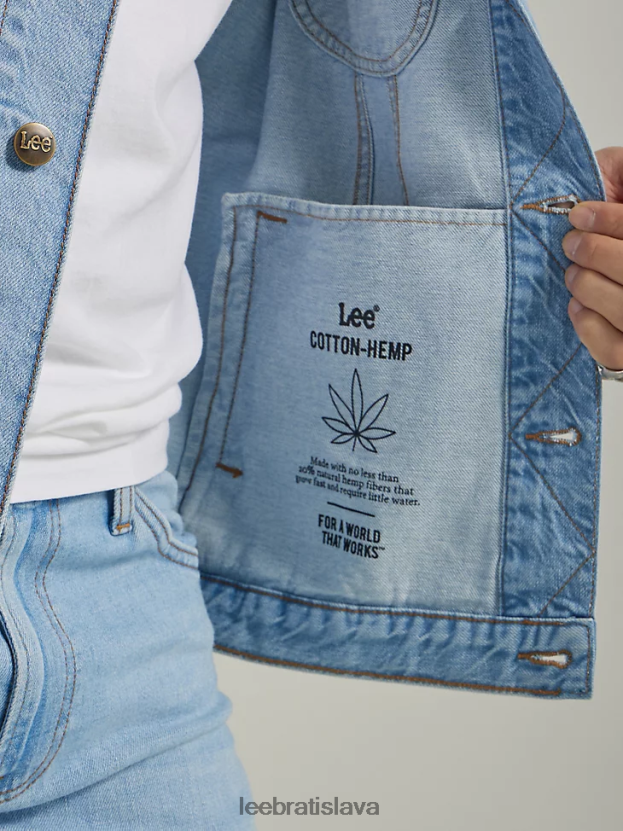 Lee oblečenie HL0J0R1122 studený ako ľad muži džínsová bunda voľného strihu