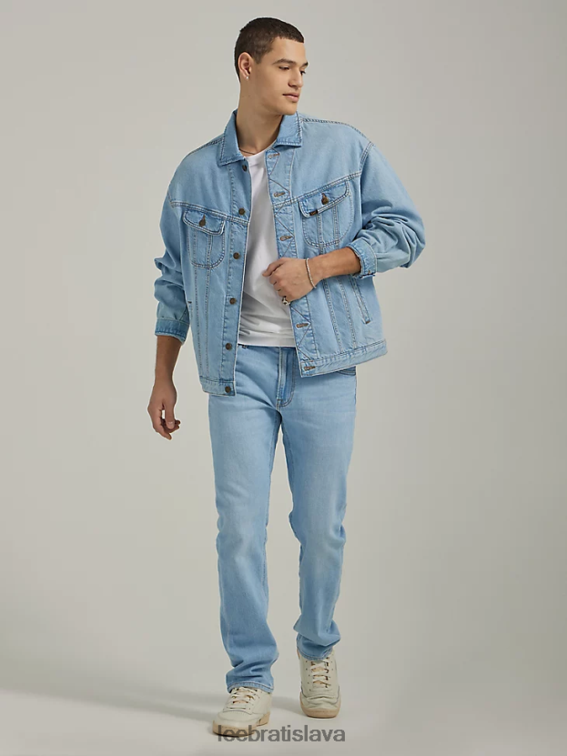 Lee oblečenie HL0J0R1122 studený ako ľad muži džínsová bunda voľného strihu
