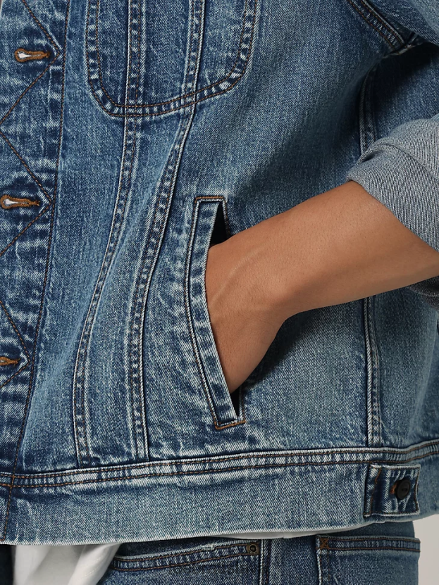 Lee oblečenie HL0J0R1124 tonikum muži stará jazdecká bunda