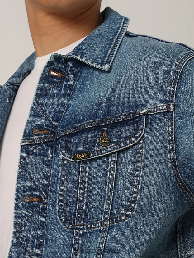 Lee oblečenie HL0J0R1124 tonikum muži stará jazdecká bunda