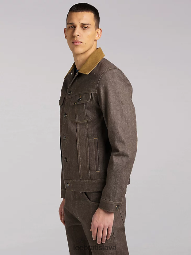 Lee oblečenie HL0J0R1125 suché - hnedé muži Bunda 101 storm rider