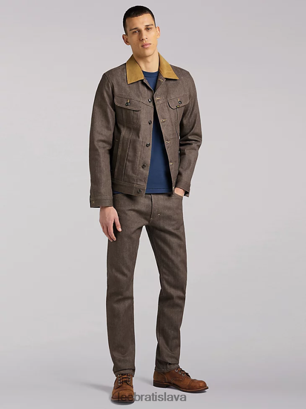 Lee oblečenie HL0J0R1125 suché - hnedé muži Bunda 101 storm rider