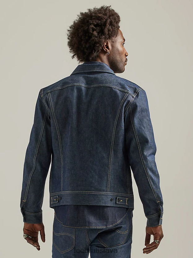 Lee oblečenie HL0J0R1127 suché - tmavé umývanie muži 101 jazdecká bunda