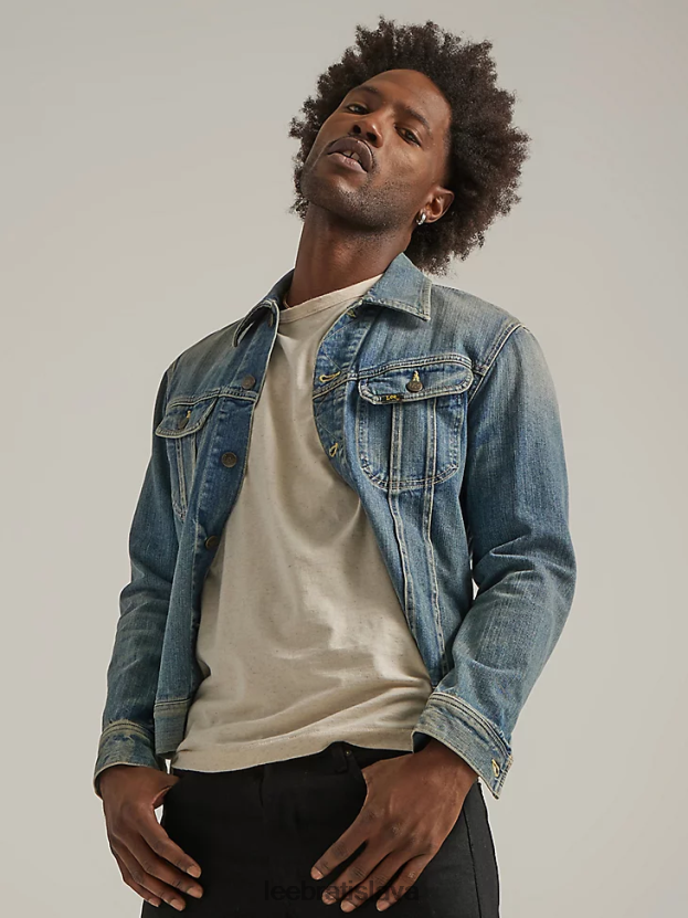 Lee oblečenie HL0J0R1128 suché - ľahké umývanie muži 101 jazdecká bunda