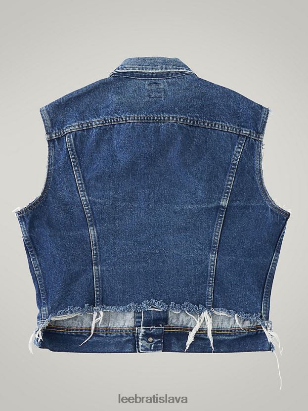 Lee oblečenie HL0J0R1129 tmavý denim muži vintage jazdecká vesta rv20 (veľkosť m)