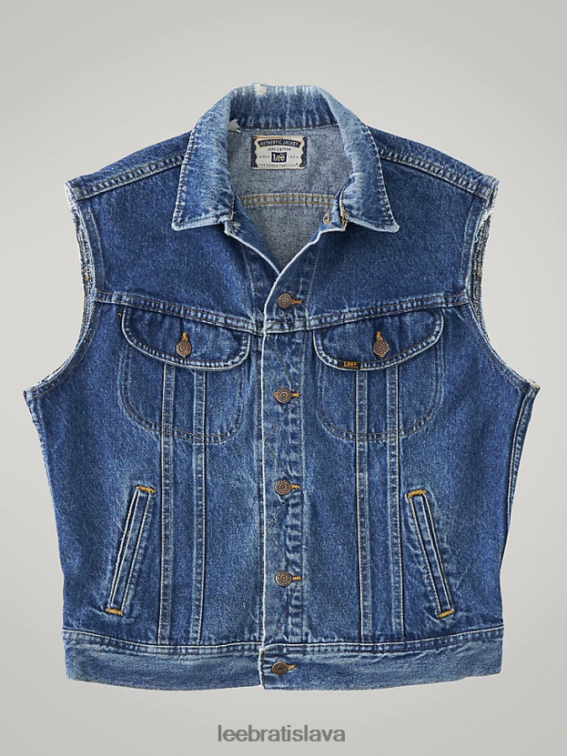 Lee oblečenie HL0J0R1137 tmavý denim muži vintage jazdecká vesta rv11 (veľkosť m)