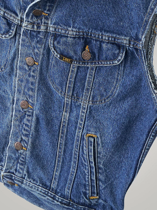 Lee oblečenie HL0J0R1137 tmavý denim muži vintage jazdecká vesta rv11 (veľkosť m)