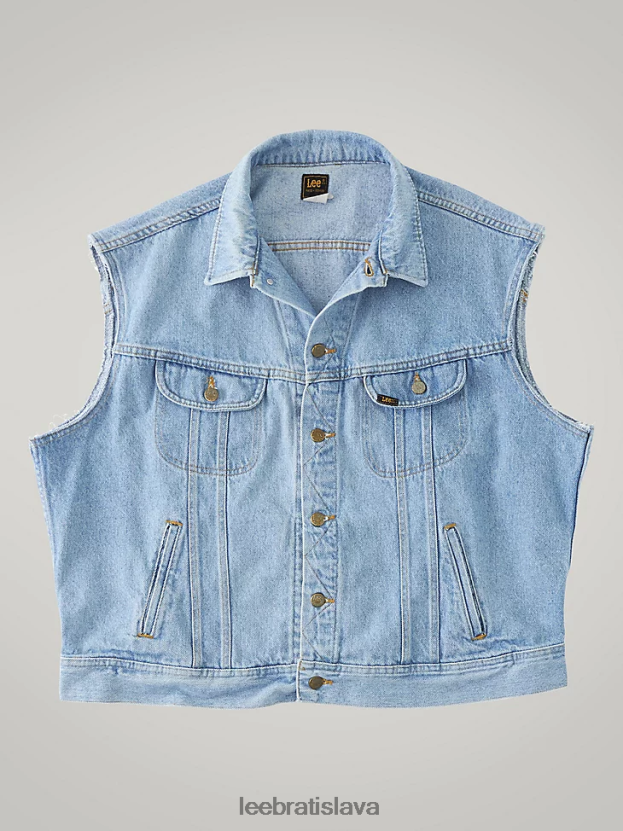Lee oblečenie HL0J0R1139 svetlý denim muži vintage jazdecká vesta rv05 (veľkosť xxl)