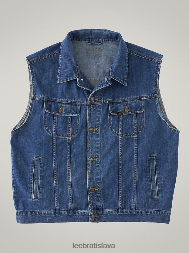 Lee oblečenie HL0J0R1141 tmavý denim muži vintage jazdecká vesta rv26 (veľkosť xxl)
