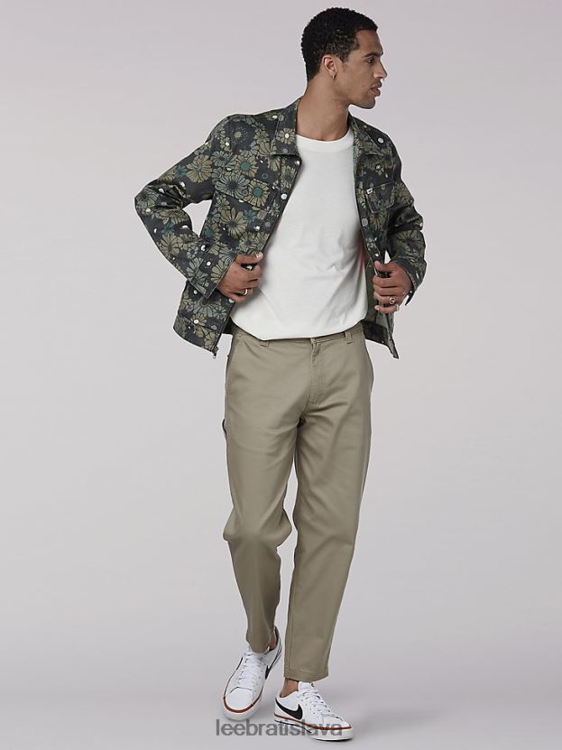 Lee oblečenie HL0J0R1145 zelená kvetinová muži dedičná chetopa boxy bunda