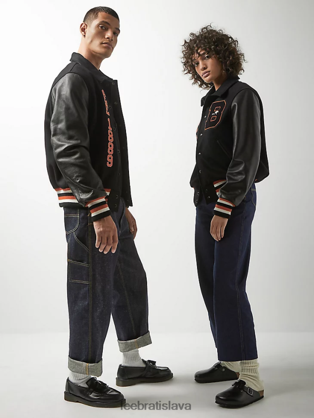 Lee x The Brooklyn Circus oblečenie HL0J0R1144 čierna muži univerzitná bunda