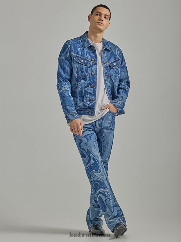 Lee oblečenie HL0J0R669 mramor muži Heritage d high rise bootcut džínsy