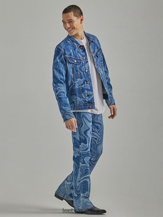 Lee oblečenie HL0J0R669 mramor muži Heritage d high rise bootcut džínsy
