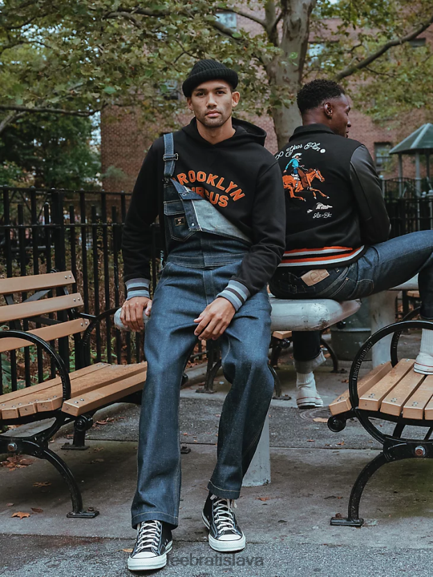 Lee x The Brooklyn Circus oblečenie HL0J0R703 indigový lem muži overal whizit zips