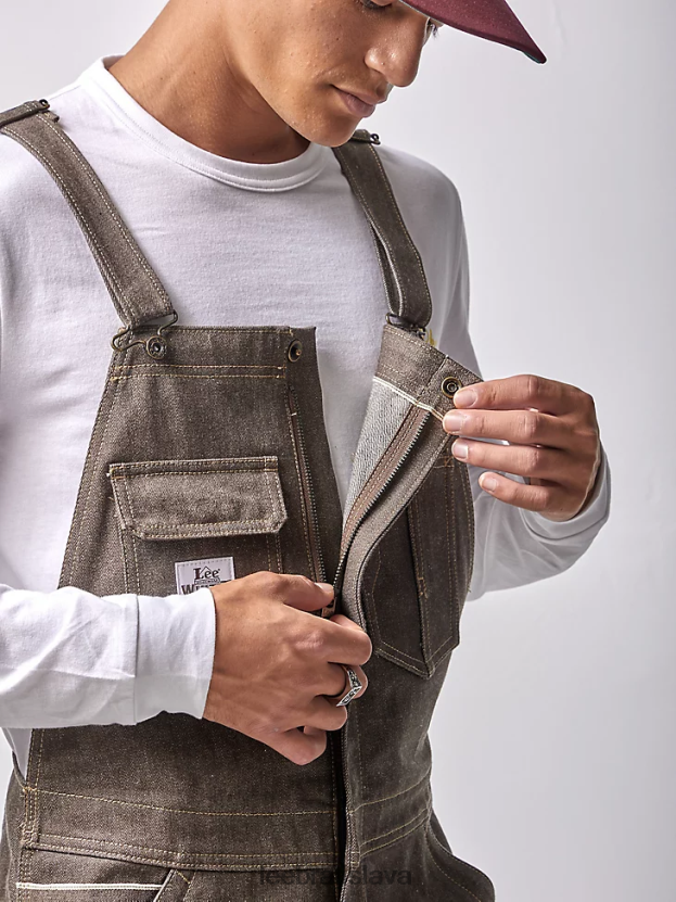 Lee x The Brooklyn Circus oblečenie HL0J0R704 hnedý lem muži overal whizit zips