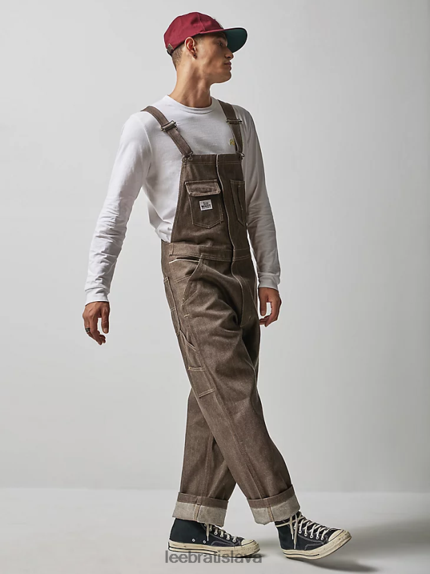Lee x The Brooklyn Circus oblečenie HL0J0R704 hnedý lem muži overal whizit zips