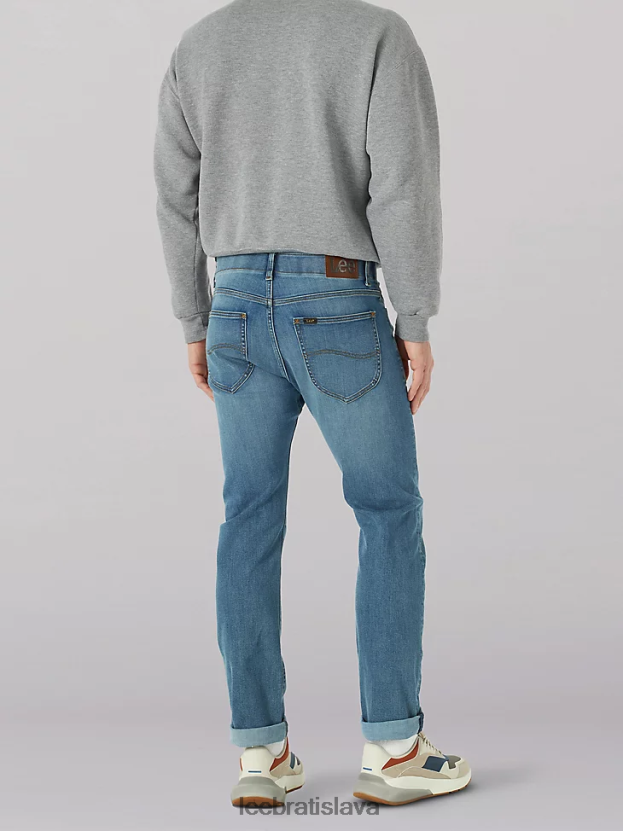 Lee oblečenie HL0J0R481 dale muži extrémny pohyb mvp slim rovné džínsy