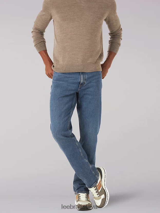 Lee oblečenie HL0J0R483 matný nôž muži legendárne uvoľnené rovné džínsy