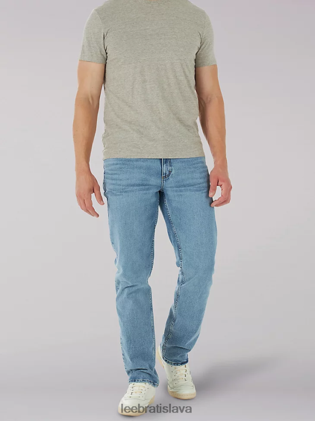 Lee oblečenie HL0J0R484 ľadovo modrá muži legendárne uvoľnené rovné džínsy