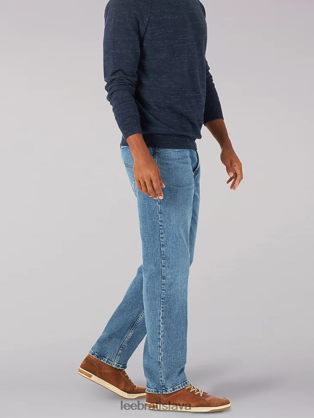 Lee oblečenie HL0J0R485 pravá modrá muži legendárne uvoľnené rovné džínsy