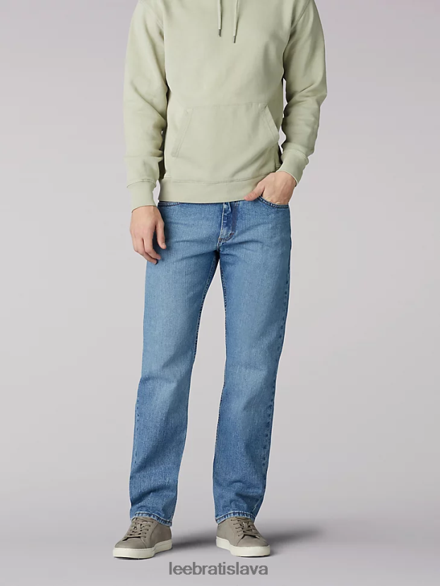 Lee oblečenie HL0J0R486 vintage kameň muži Džínsy s rovnými nohavicami zo 100% bavlny regular fit