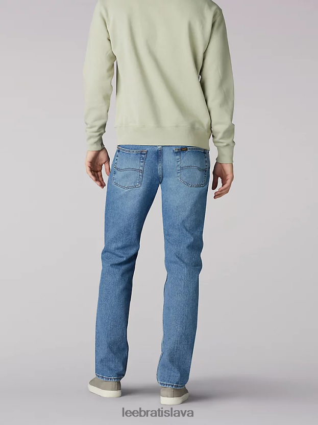 Lee oblečenie HL0J0R486 vintage kameň muži Džínsy s rovnými nohavicami zo 100% bavlny regular fit