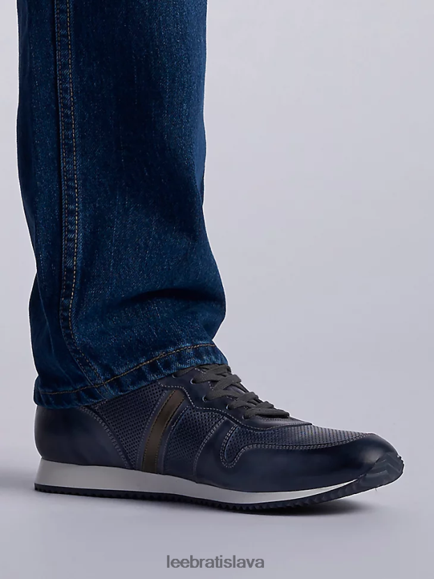 Lee oblečenie HL0J0R488 tmavá kamenná voda muži Džínsy s rovnými nohavicami zo 100% bavlny regular fit