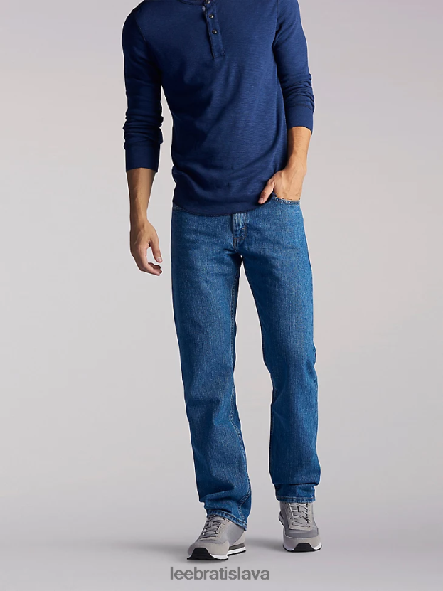 Lee oblečenie HL0J0R490 korenie stonewash muži Džínsy s rovnými nohavicami zo 100% bavlny regular fit