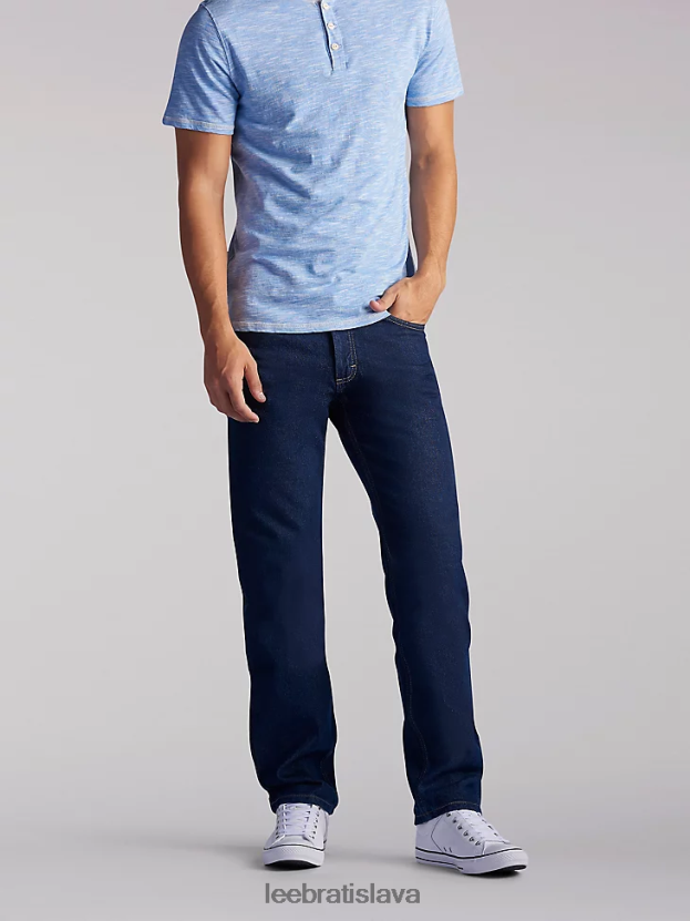 Lee oblečenie HL0J0R491 predpieranie papriky muži Džínsy s rovnými nohavicami zo 100% bavlny regular fit