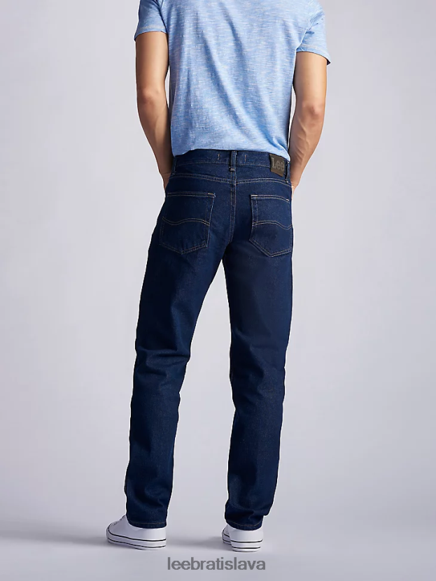 Lee oblečenie HL0J0R491 predpieranie papriky muži Džínsy s rovnými nohavicami zo 100% bavlny regular fit