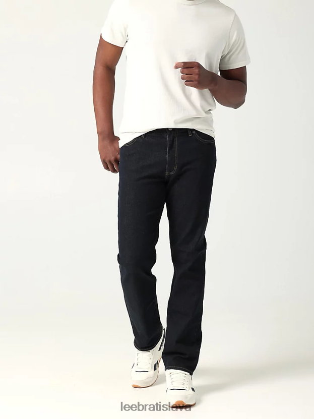 Lee oblečenie HL0J0R505 opláchnuť muži extrémny pohyb mvp uvoľnené rovné džínsy