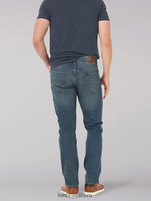 Lee oblečenie HL0J0R512 mega muži džínsy so zúženými nohavicami s extrémnym pohybom rovného strihu (veľké a vysoké)