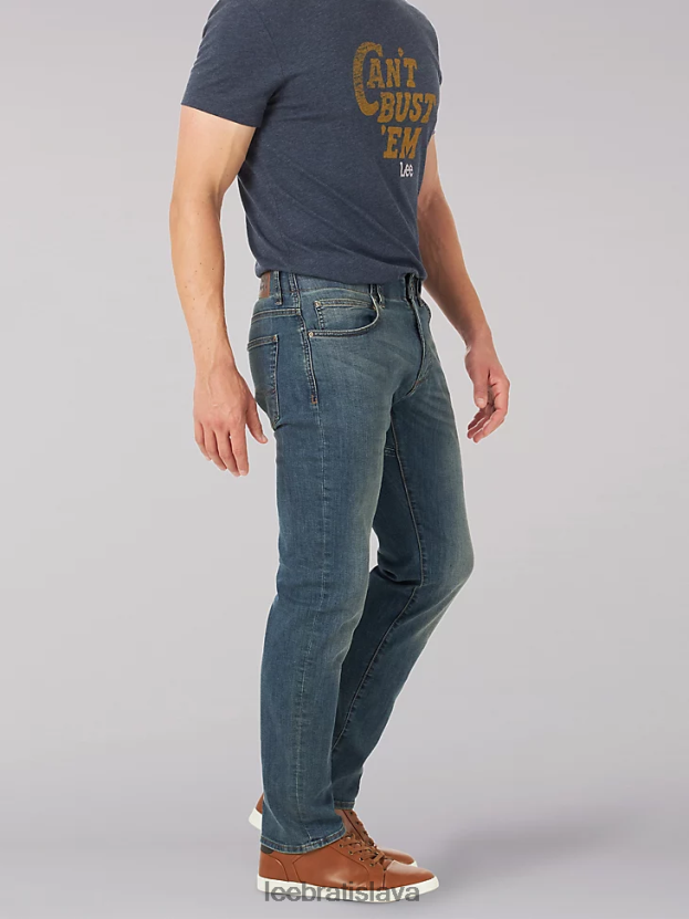 Lee oblečenie HL0J0R512 mega muži džínsy so zúženými nohavicami s extrémnym pohybom rovného strihu (veľké a vysoké)