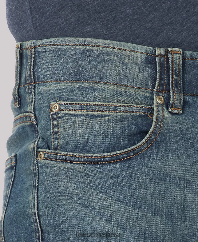 Lee oblečenie HL0J0R512 mega muži džínsy so zúženými nohavicami s extrémnym pohybom rovného strihu (veľké a vysoké)