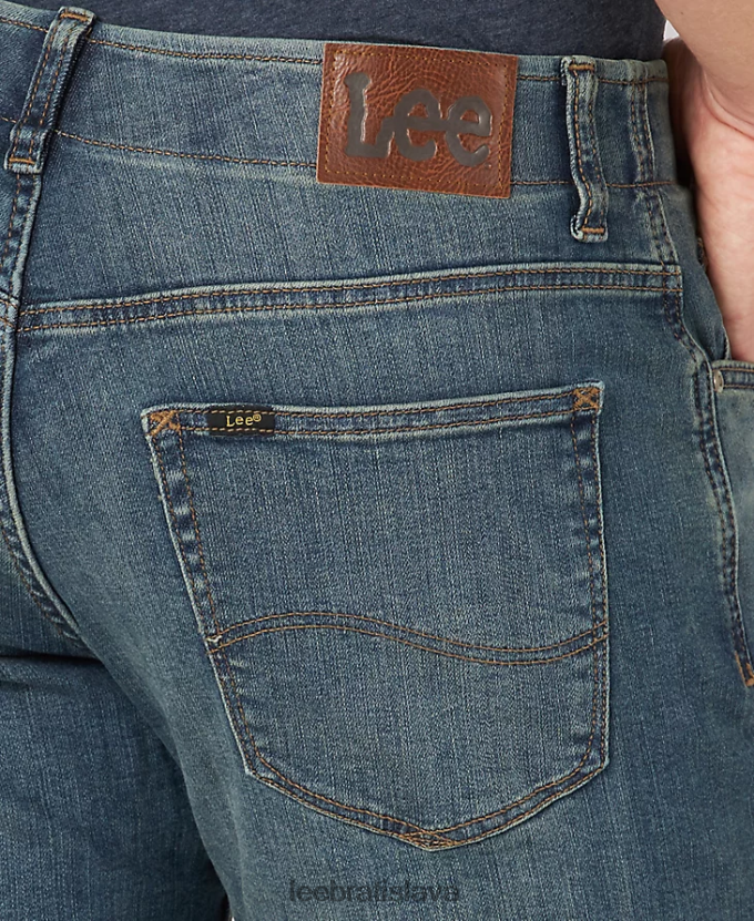 Lee oblečenie HL0J0R512 mega muži džínsy so zúženými nohavicami s extrémnym pohybom rovného strihu (veľké a vysoké)