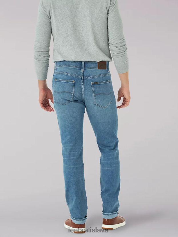 Lee oblečenie HL0J0R517 Scott muži extrémny pohyb rovný strih zúžené nohavice džínsy
