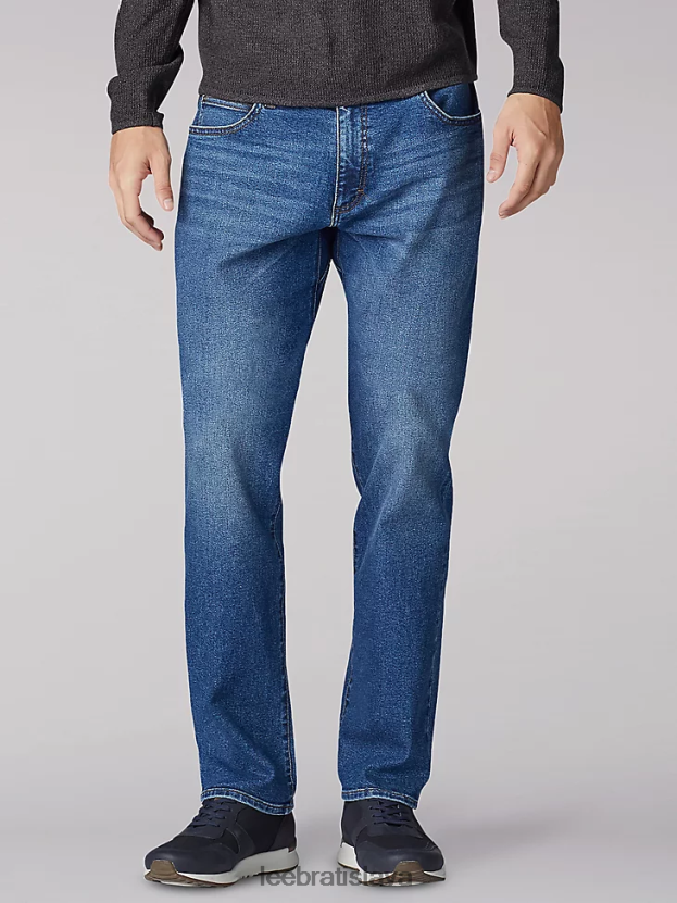 Lee oblečenie HL0J0R519 všeobecný muži extrémny pohyb rovný strih zúžené nohavice džínsy