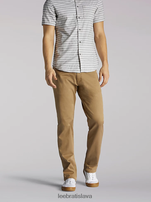 Lee oblečenie HL0J0R524 Puma muži džínsy s kužeľovými nohavicami v extrémnom pohybe rovného strihu