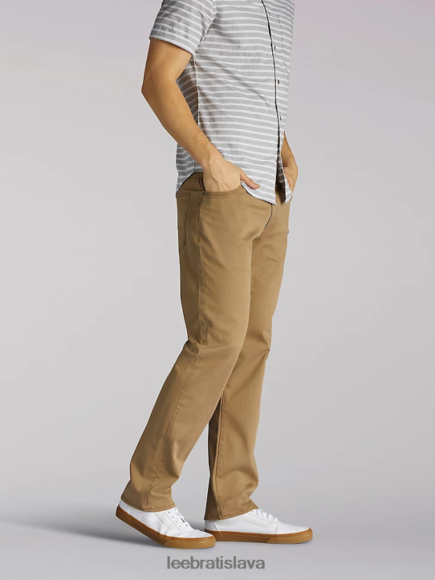 Lee oblečenie HL0J0R524 Puma muži džínsy s kužeľovými nohavicami v extrémnom pohybe rovného strihu