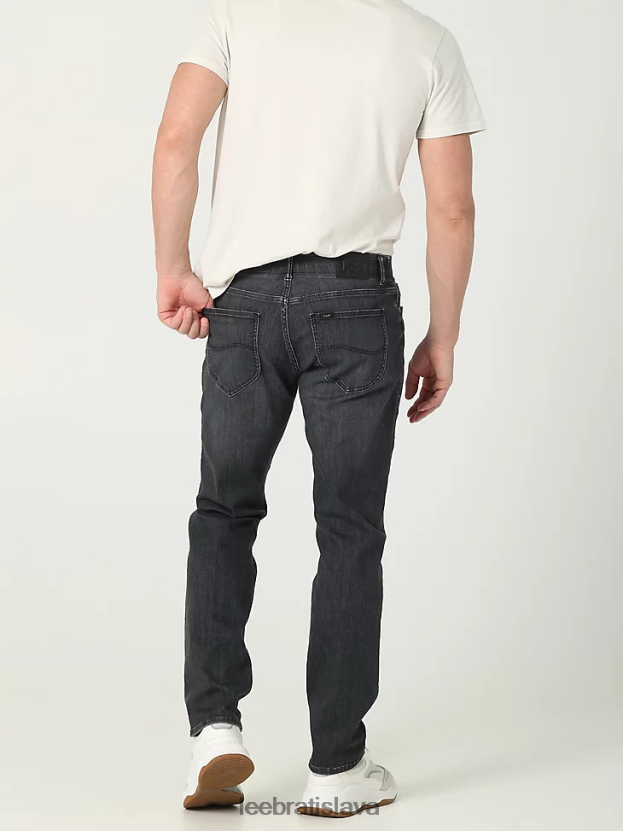 Lee oblečenie HL0J0R530 umyté na čierno muži extrémny pohyb rovný strih zúžené nohavice džínsy