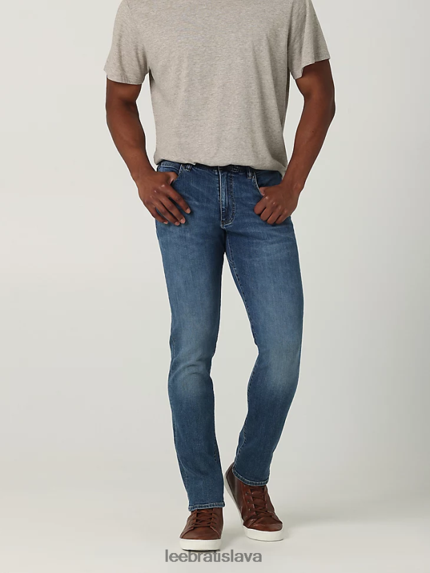 Lee oblečenie HL0J0R531 galilejská modrá muži extrémny pohyb rovný strih zúžené nohavice džínsy