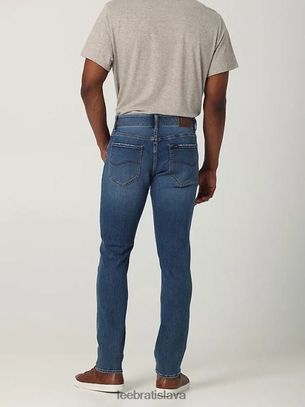 Lee oblečenie HL0J0R531 galilejská modrá muži extrémny pohyb rovný strih zúžené nohavice džínsy
