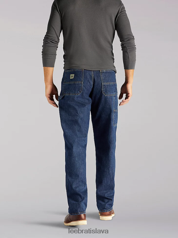 Lee oblečenie HL0J0R532 tmavé indigo muži Tesárske džínsy zo 100% bavlny